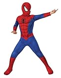 Rubies Costume Spiderman Classic per bambini, Tuta, copristivali e maschera, Oficiale Marvel per...