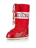 Moon Boot 140044, Stivali Invernali Unisex, Materiale Suola: Gomma, Rosso (Rosso), 35 (EU 35-38)