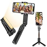 Gimbal Stabilizzatore Smartphone, Gimbal Stabilizzatore Portatile con Luce di Riempimento, Gimbal con...