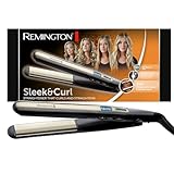 Remington Piastra Sleek & Curl - Ottimo per lisciare e modellare Ricci e Onde - Design arrotondato,...