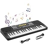 Shayson Pianola Bambini Musicale Tastiera per Bambini 37 Tasti Tastiera Elettronica Tastiera Portatile...