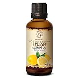 Olio Essenziale di Limone 50ml - Olio di Agrumi - Italia - Naturale e Puro 100% - Buon Sonno - Buonumore...