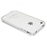REY Cover in Gel TPU Trasparente per iPhone 4-4S, Ultra Sottile 0,33 mm, Morbido Flessibile, Custodia...
