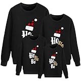 ORANDESIGNE Felpa Natalizia per Famiglia Felpe a Maniche Lunghe di Natale Sweatshirt Girocollo Maglione...