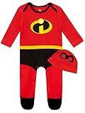 Disney Tutine Neonato Bambino Incredibili | Abbigliamento Neonato The Incredibles per Bambini Rosso 6-9...