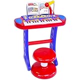 Bontempi- MiniMaestro-Tastiera Giocattolo Elettronica a 31 Tasti con Microfono e Accessori, 450x430x610...