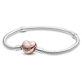 Pandora Bracciale 580719-19 cuore d'argento da donna Rose