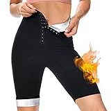 Kiiwah Pantaloncini da Sauna Pantaloni Sauna Dimagranti Donna Sauna da Sportivi a Vita Alta Leggings Hot...