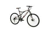 Moma - Bicicletta Montagna Mountainbike 26' BTT Shimano, Doppio Disco e Doppia Sospensione