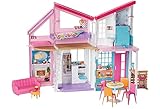 Barbie - Casa di Malibu - Casa di Barbie Malibu - Playset Trasformabile con Plug-and-Play - Oltre 25...