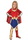 Ciao 11677.3-4 Wonder Woman Costume Originale DC Comics, Bambina, Rosso/Blu, Taglia 3-4 anni