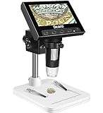 Dcorn 4,3'' Microscopio Digitale LCD, Microscopio 1000X Microscopio per Adulti/Bambini, 8 LED Regolabili,...