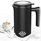 VIYSPNV Montalatte Elettrico, 5 in 1 Cappuccinatore Elettrico con 500mL, 600W, Temperatura, Automatico...