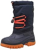 CMP KIDS AHTO WP SNOW BOOTS, Scarpone da Neve, Unisex - Bambini e ragazzi, Blu (B.Blue-Orange Fluo), 33...