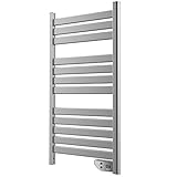 Cecotec Scaldasalviette riscaldato a risparmio energetico 9050 Asciugamano doppio in acciaio inox 500 W,...