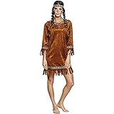 Boland 83873 - Costume da indiana per adulto, taglia M, abito e fascia, squaw, selvaggio west, costume,...