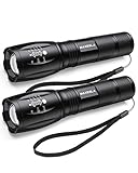 Maxesla LED Torcia Tattico - Mini Torcia Impermeabile 2000 Lumen Super Luminoso, Fuoco Regolabile, 5...