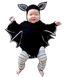 Costume Super eroe Halloween Carnevale Cosplay Body Cappellino con Orecchie Bambino Neonato bebe baby...