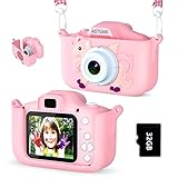 ASTGMI Macchina Fotografica Bambini, 12MP Mini Ricaricabile Fotocamera Digitale Bambina Videocamera...