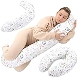 Totsy Baby Cuscino per allattamento xxl cuscino per dormire laterale - Cotone Cuscino per gravidanza...