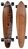 JUCKER HAWAII Longboard Bamboo Cruiser Makaha - Longboard Skateboard Professionale per Bambini e Adulti
