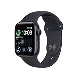 Apple Watch SE (2ª gen.) (GPS, 40mm) Smartwatch con cassa in alluminio color mezzanotte con Cinturino...