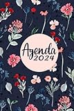 Agenda 2024: Settimanale da Gennaio a Dicembre 2024, 12 mesi, La settimana su una doppia pagina, Formato...