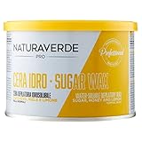 Naturaverde Cera depilatoria idrosolubile con zucchero, miele e limone per pelli normali, 1 unità (1x...