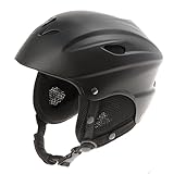 Ski Helmet, Design: Matt Black, Size L 58 - 59.5 Cm, With Ringsystem, With Removable Ear Pads, With...