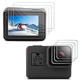 iVoler 6 Pack Vetro Temperato per GoPro Hero 7 (2018) GoPro Hero 6 Hero 5 Black Action Camera, 3X...