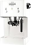 Gaggia RI8423/21 GranGaggia Style White - Macchina Manuale per il Caffè Espresso, per Macinato e Cialde,...