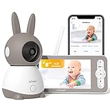 ieGeek 2k Baby Monitor Video e Audio con 5' LCD, Telecamera Bambini con Monitor Supporto Controllo...