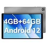 Tablet-Android-12 TECLAST-P25T 10.1 Pollici, 4GB RAM+64GB ROM(TF 1TB), HD 1280×800 IPS, Grey