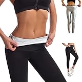 Merlvida Pantaloni Sauna Dimagranti Donna Vita Alta Leggins Dimagranti Donna Anticellulite Leggins...