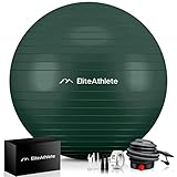 EliteAthlete Palla Fitness con Sistema Anti Burst - Palla Pilates Yoga - Fitball 55 cm 65 cm 75 cm 85 cm...