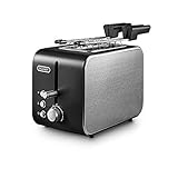 De'Longhi CTX2203.BK Tostapane con Pinze, Controllo Progressivo del Grado di Tostatura, 3 funzioni,...