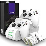 Fosmon DUAL 2 MAX Stazione di Ricarica Compatibile con Controller Xbox Series X/S (2020), Xbox One/One...