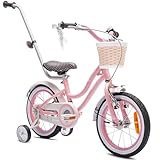 sun baby Heart Bike Bicicletta per una bambina, 12 14 16 pollici, 2-6 anni, bicicletta per bambini con...