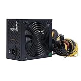 VIVONAS Bitcoin Miner 2000 W Mining Power Supply Support 8 GPU Rig,for Ethereum with Auto-Thermally...