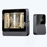 Campanello Senza Fili Da Esterno 1080P Videocitofono Wireless con Schermo Ips Da 4,3 Pollici...