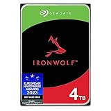 Seagate IronWolf, 4 TB, Unità Disco Interna, SATA da 6 Gbit/s, CMR 3,5', 5.900 giri/min, con Cache da 64...