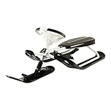 STIGA Snowracer Curve GT Slittino Toboga, Slitta da neve con Sterzo, Bianco/Nero