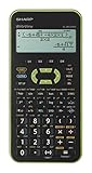 Sharp EL-W531 XH-GR - Calcolatrice scientifica a 4 righe, WriteView, ingresso D.A.L., batteria) verde