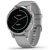 Garmin Vivoactive 4S Smartwatch GPS, Music, Garmin Pay, Wi-Fi, Grigio (Powder Gray / Silver)