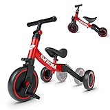 besrey Tricicli 5 in 1 Triciclo per Bambini da 1 a 4 Anni,Triciclo Senza Pedali,Bicicletta Senza...