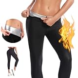 Nano Hertz Pantaloni Sauna Leggings Pants Dimagranti Vita Alta Leggins Sportivi Push Up Tuta per Sudare...