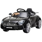 HOMCOM Macchinina per Bambini Elettrica 12V con Licenza Mercedes-AMG GTR, Velocità 3-5km/h, Telecomando,...