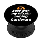 Bitcoin Mining Hardware Crypto Coin Trading di valuta divertente PopSockets PopGrip Intercambiabile