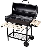 SunJas Barbecue/Griglia a Carbone BBQ Grill Carrello, Palla con Regolazione della Temperatura, Grill 2...