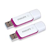 Philips Snow USB Flash Drive 64 GB, USB 3.0, confezione da 2 - grigio